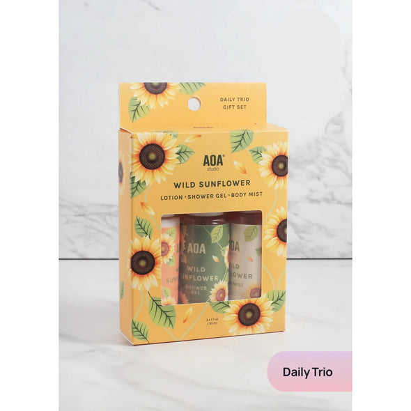 AOA -  Lotion, Shower Gel & Body Mist Set (Set de lotion, gel douche et brume corporelle)