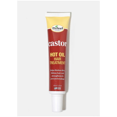 Difeel - Hot Oil Hair Treatment, Castor (Traitement capillaire à l'huile chaude, Castor)
