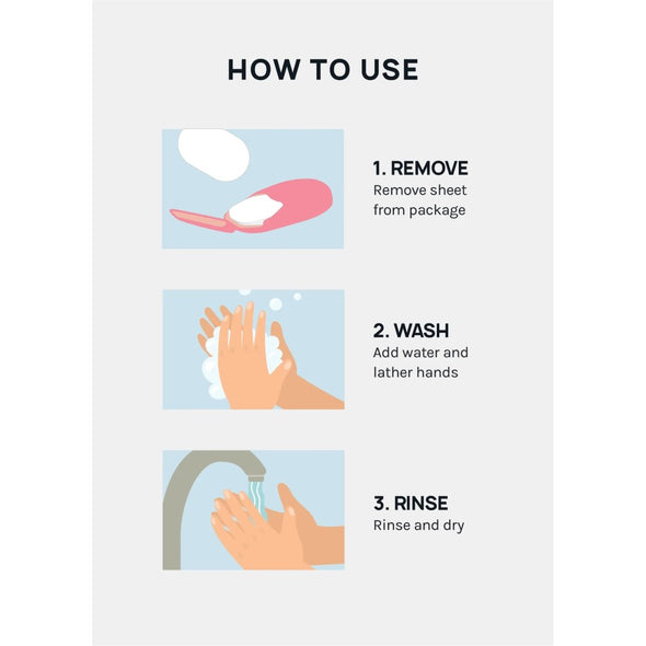 AOA - Hand Soap Sheets (Feuilles de savon pour les mains )