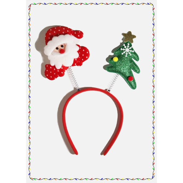 Christmas Headband, Santa (Bandeau de Noël, Père Noël )