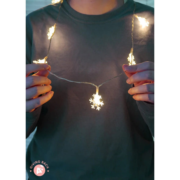 Light-up Snowflakes Necklace (Collier flocons de neige lumineux)