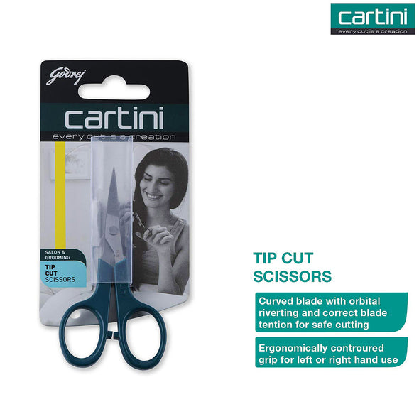 Godrej - Grooming Scissors, Tip Cut 7130 (Ciseaux de beauté, coupe à la pointe Cartini 7130)