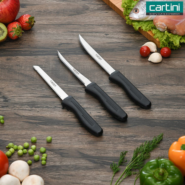 Godrej - Kitchen Knife Kit, 3PCS (Couteaux cuisine, Paquet de 3PCS)