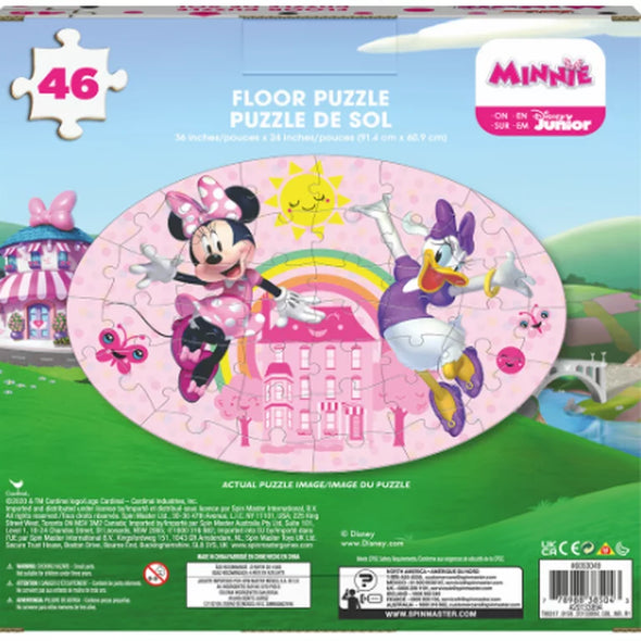 Cardinal - Disney, Minnie Mouse, Floor Puzzle, 46 Pieces (Puzzle de sol, 46 pièces)