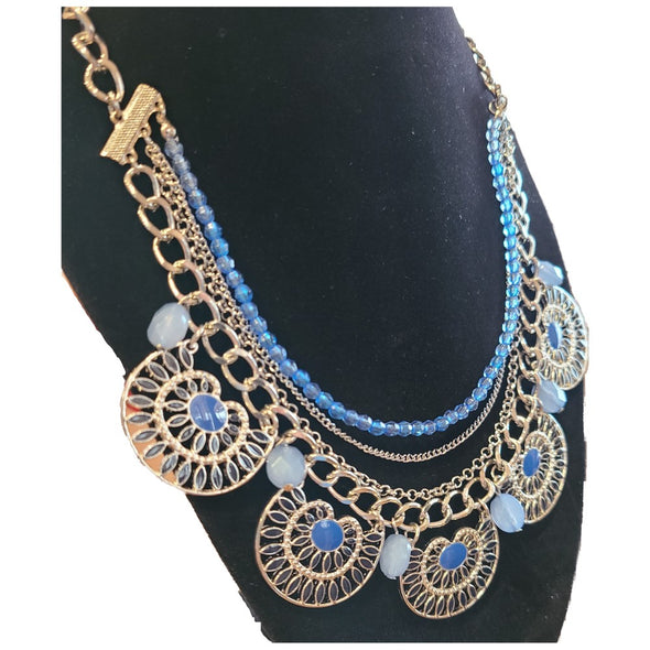 Charming Charlie - Blue and Silver Necklace (Collier bleu et argenté)