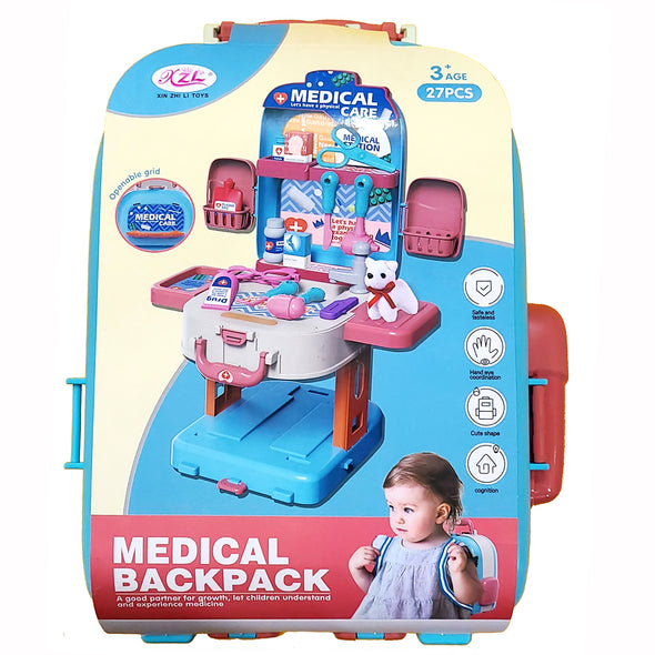 Xin Zhi Li - Medical Backpack, Toy, 27 pieces (Sac à dos médical, jouet, 27 pièces)
