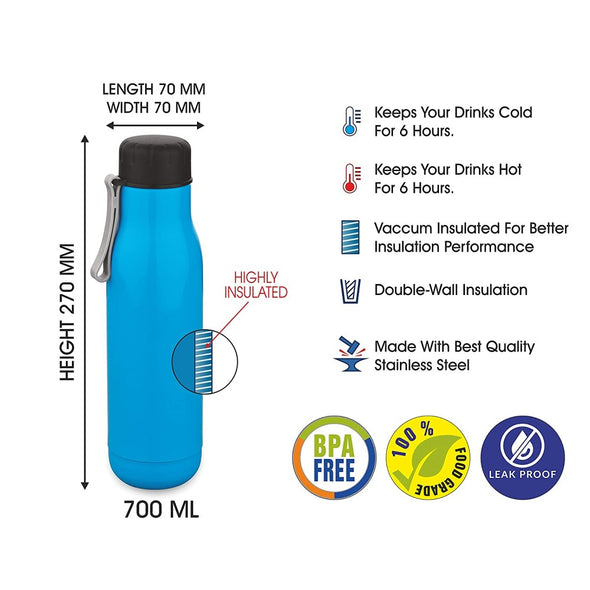 Asian - Bottle, Dynamic Steel, 700 ml (Bouteille, Acier Dynamique, 700 ml)