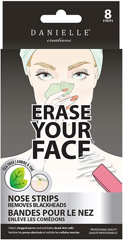 Danielle - Erase Your Face - 8 Tea Tree Nose Strips