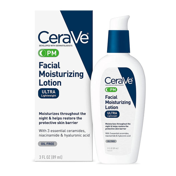 CeraVe - PM Facial Moisturizing Lotion, 3 oz (Lotion hydratante PM pour le visage)