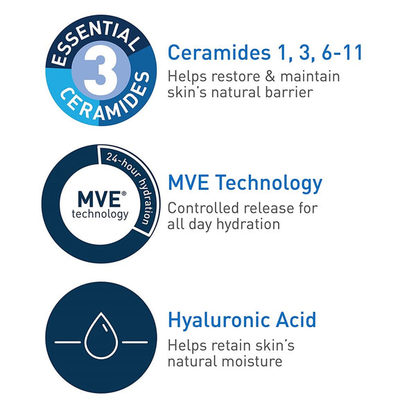 CeraVe - Hydrating Facial Cleanser, 12oz (Nettoyant hydratant pour le visage)