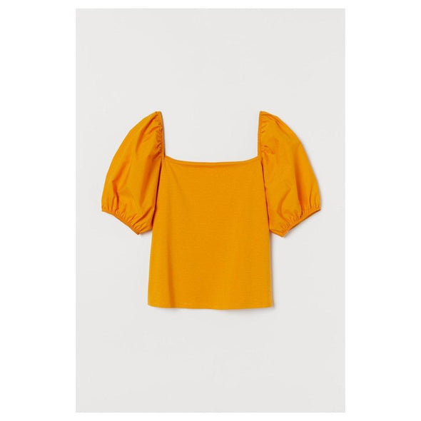 H&M - Puff-sleeved Top