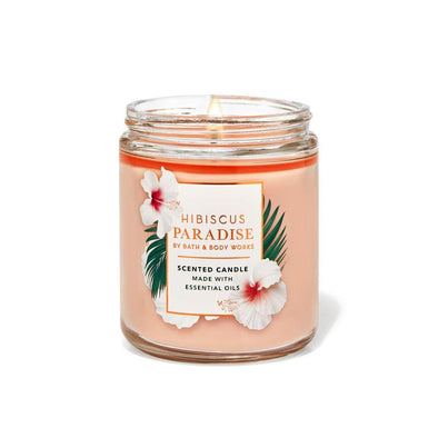 Single Wick Candle (Bougie à mèche unique) - Hibiscus Paradise