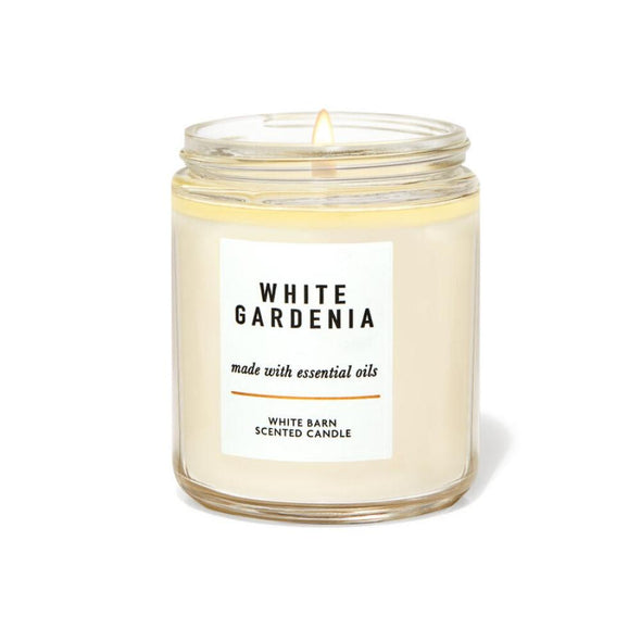 Single Wick Candle (Bougie à mèche unique) - White Gardenia