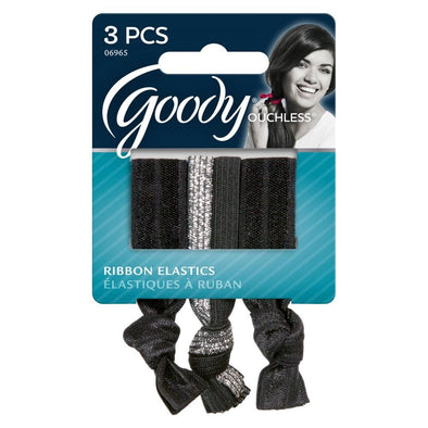 Goody - Ouchless, 3-Pack ribbon elastics (3 élastiques à ruban)