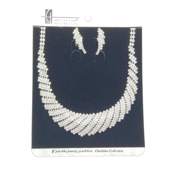 Christina Collection - Necklace and earring set (Ensemble collier et boucles d'oreilles)