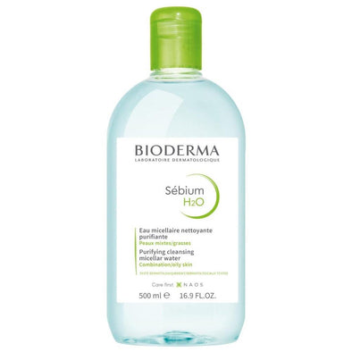 Bioderma - Sébium H2O, Purifying Cleansing Micellar Water 500 mL (Eau micellaire nettoyante purifiante)