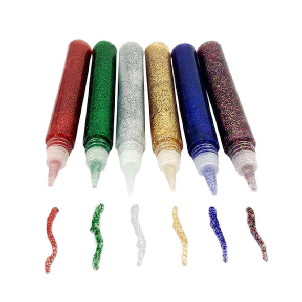 Creatology - 6 ct. Primary Glitter Glue Pens (6 Crayons de colle à paillettes primaires)