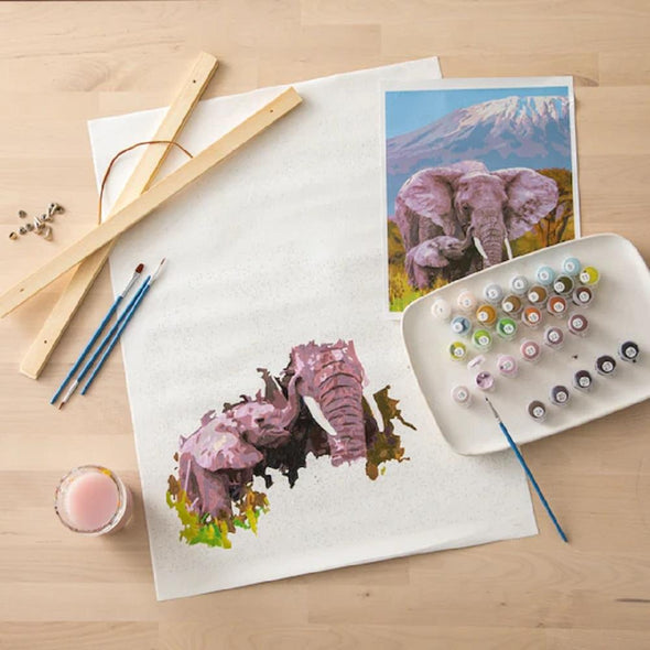 Artist's Loft Necessities - Elephants Paint-by-Number Kit (Kit de peinture par numéro, Eléphants)