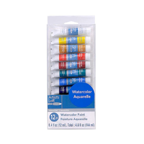 Artist's Loft Fundamentals - 12 ct. Watercolor Paint Set (Set de 12 tubes de peinture aquarelle)