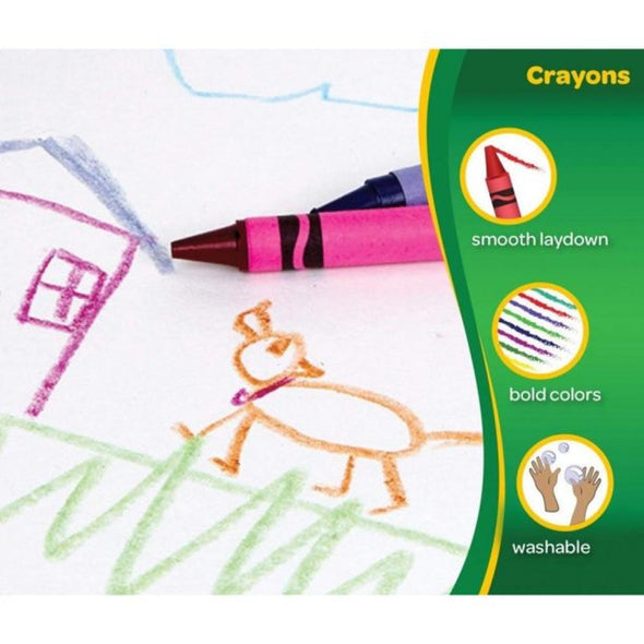 Crayola - Classic Crayons, 8 Count (Boîte de 8 crayons de cire)