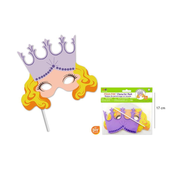 Krafty Kids - Kit DIY Foam Mask With Prop Stand, Princess
