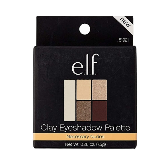 Elf - Clay Eyeshadow Palette, Necessary Nudes (Palette d'ombres à paupières en argile)
