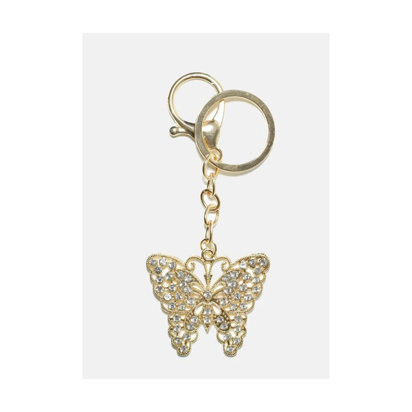 Butterfly Rhinestone Keychain (Porte-clés papillon en strass)