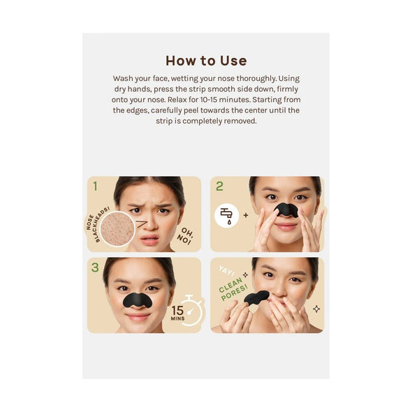 AOA - Charcoal Nose Strips 6 Pack (Bandelettes nasales au charbon, paquet de 6)