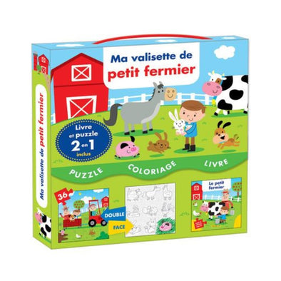 Crackboom! - Ma valisette de petit fermier, Livre et Puzzle (Book and Puzzle)