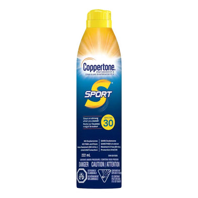 Coppertone - Sport, Spray Sunscreen SPF30 (Ecran Solaire en vaporisateur FPS30)